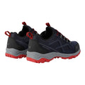 Navy-Rio Red - Back - Regatta Mens Vendeavour Suede Low Trainers