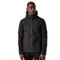 Black-New Royal - Side - Regatta Mens Navigate 2 Layer Soft Shell Jacket