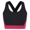 Black-Berry Pink - Front - Dare 2B Womens-Ladies Swift II Sports Bra