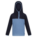 Navy-Coronet Blue - Front - Regatta Childrens-Kids Fayley Fleece Hoodie