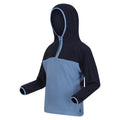 Navy-Coronet Blue - Side - Regatta Childrens-Kids Fayley Fleece Hoodie