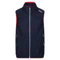 Navy-Danger Red - Front - Regatta Mens Lankin VI Softshell Gilet