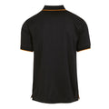 Black-Orange Pop - Back - Regatta Mens Navigate Short-Sleeved Polo Shirt