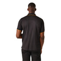 Black-Orange Pop - Lifestyle - Regatta Mens Navigate Short-Sleeved Polo Shirt