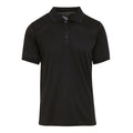 Black-Seal Grey - Front - Regatta Mens Navigate Short-Sleeved Polo Shirt