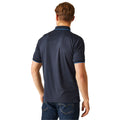 Navy-French Blue - Lifestyle - Regatta Mens Navigate Short-Sleeved Polo Shirt