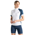 White-Moonlight Denim - Lifestyle - Dare 2B Womens-Ladies Compassion III Jersey Cycling Top