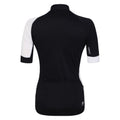 Black-White - Back - Dare 2B Womens-Ladies Compassion III Jersey Cycling Top