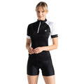 Black-White - Lifestyle - Dare 2B Womens-Ladies Compassion III Jersey Cycling Top