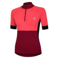 Neon Pink-Berry Pink - Side - Dare 2B Womens-Ladies Compassion III Jersey Cycling Top