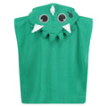 Jellybean Green - Back - Regatta Childrens-Kids Stompy The Dinosaur Hooded Towel