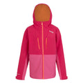 Pink Potion-Flamingo Pink - Front - Regatta Childrens-Kids Highton V Full Zip Hoodie