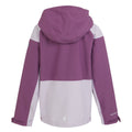 Sunset Purple-Lilac Frost - Back - Regatta Childrens-Kids Highton V Full Zip Hoodie