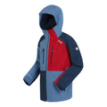 Coronet Blue-Moonlight Denim - Side - Regatta Childrens-Kids Highton V Full Zip Hoodie