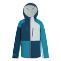 Moroccan Blue-Tahoe Blue - Front - Regatta Childrens-Kids Highton V Full Zip Hoodie