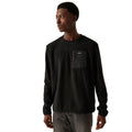 Black - Side - Regatta Mens Frankie Crew Neck Sweatshirt