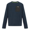 Navy - Front - Regatta Mens Frankie Crew Neck Sweatshirt