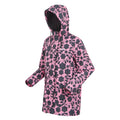 Pink - Side - Regatta Womens-Ladies Orla Kiely Swing II Floral Waterproof Jacket