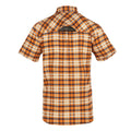 Persimmon - Back - Regatta Mens Checked Packaway Travel Shirt