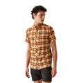 Persimmon - Lifestyle - Regatta Mens Checked Packaway Travel Shirt