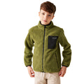 Nephrite Green - Side - Regatta Childrens-Kids Frankie Full Zip Fleece Jacket