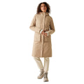 Warm Taupe-Light Vanilla - Lifestyle - Regatta Womens-Ladies Yarli Longline Waterproof Jacket