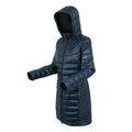 Navy - Side - Regatta Womens-Ladies Andel IV Quilted Baffled Jacket