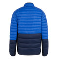 Olympian Blue-Navy - Back - Regatta Mens Leedre Colour Block Hybrid Jacket