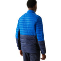 Olympian Blue-Navy - Lifestyle - Regatta Mens Leedre Colour Block Hybrid Jacket