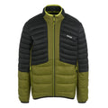 Nephrite Green-Black - Front - Regatta Mens Leedre Colour Block Hybrid Jacket