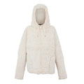 Light Vanilla - Front - Regatta Womens-Ladies Zelpha Fluffy Hooded Fleece Jacket