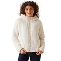 Light Vanilla - Lifestyle - Regatta Womens-Ladies Zelpha Fluffy Hooded Fleece Jacket