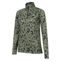 Olivine Green - Side - Dare 2B Womens-Ladies Divulge Dash Print Core Stretch Midlayer