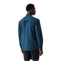 Moonlight Denim - Pack Shot - Regatta Mens Checked Packaway Long-Sleeved Travel Shirt