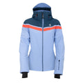 Hydrangea Blue-Red Sky - Front - Dare 2B Womens-Ladies Flurry Ski Jacket