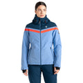 Hydrangea Blue-Red Sky - Lifestyle - Dare 2B Womens-Ladies Flurry Ski Jacket