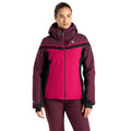 Berry Pink-Fig - Lifestyle - Dare 2B Womens-Ladies Flurry Ski Jacket