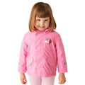 Sweet Pink - Side - Regatta Childrens-Kids Luna The Unicorn Waterproof Jacket