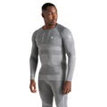 Charcoal Grey Marl - Side - Dare 2B Mens In The Zone III Long-Sleeved Base Layer Top