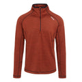 Red Ochre - Front - Regatta Mens Yonder II Half Zip Fleece Top