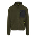 Dark Khaki - Front - Regatta Mens Frankie Full Zip Fleece Jacket