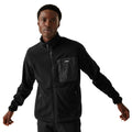 Black - Side - Regatta Mens Frankie Full Zip Fleece Jacket