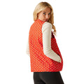 Red - Lifestyle - Regatta Womens-Ladies Orla Kiely Clover Quilted Body Warmer