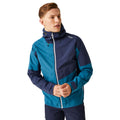 Moroccan Blue-Navy - Lifestyle - Regatta Mens Deserto II Colour Block Waterproof Jacket