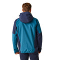 Moroccan Blue-Navy - Pack Shot - Regatta Mens Deserto II Colour Block Waterproof Jacket