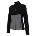 Black-Charcoal Grey Marl - Side - Dare 2B Womens-Ladies Thriving Fleece Jacket