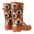 Tan - Back - Regatta Womens-Ladies Orla Kiely Rain Cloud Mid Calf Wellington Boots