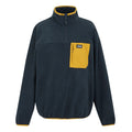 Navy-Mustard - Front - Regatta Mens Frankie Half Zip Fleece Top