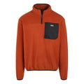 Red Ochre - Front - Regatta Mens Frankie Half Zip Fleece Top