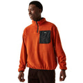 Red Ochre - Side - Regatta Mens Frankie Half Zip Fleece Top